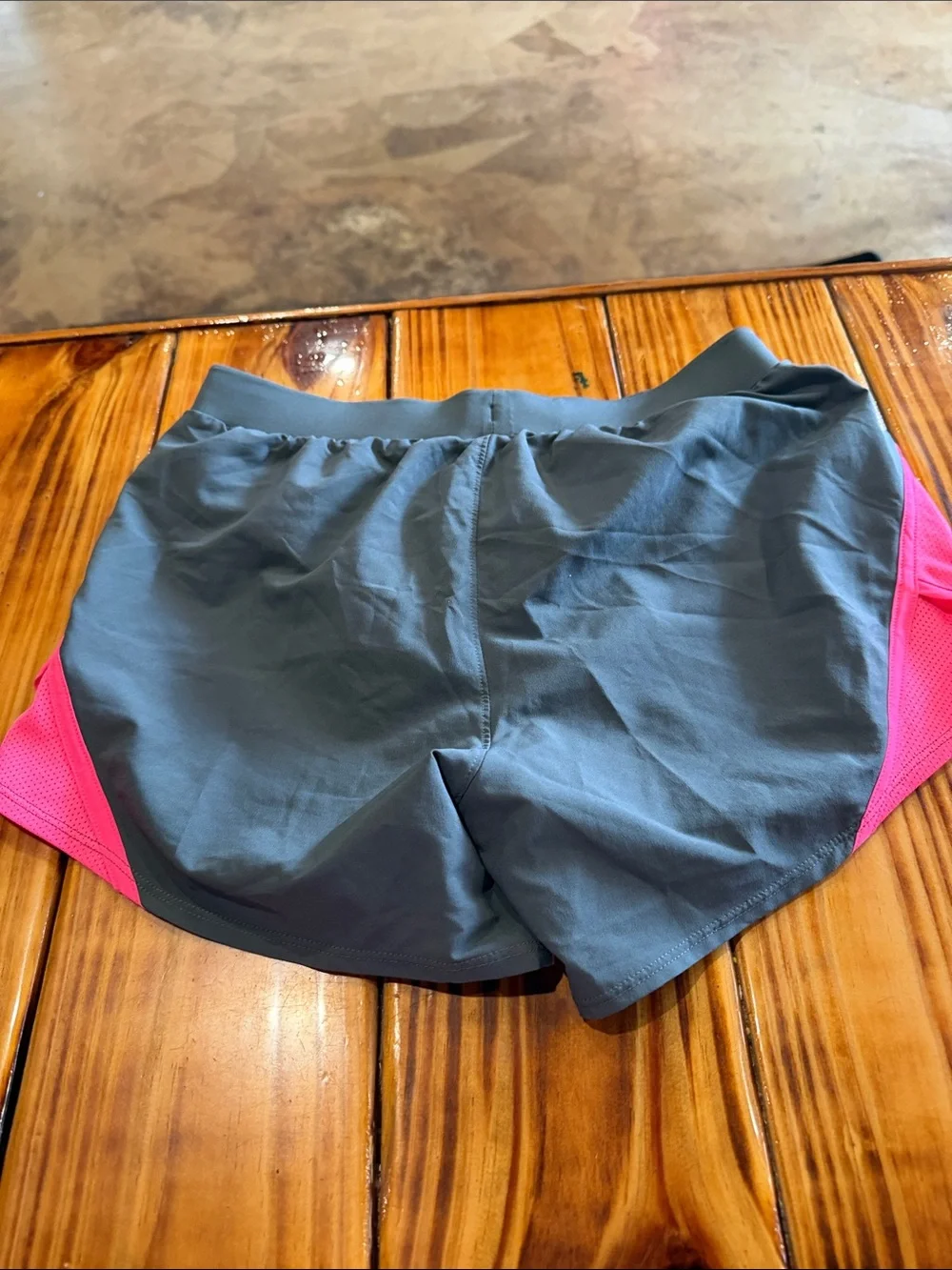 Under Armour Gray Shorts with Pink Trim